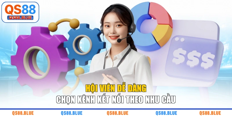 Hội viên dễ dàng chọn kênh kết nối theo nhu cầu